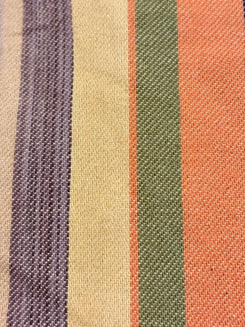 Pottery Barn Striped Standard Cotton Linen Blend Pillow Shams Set of 2